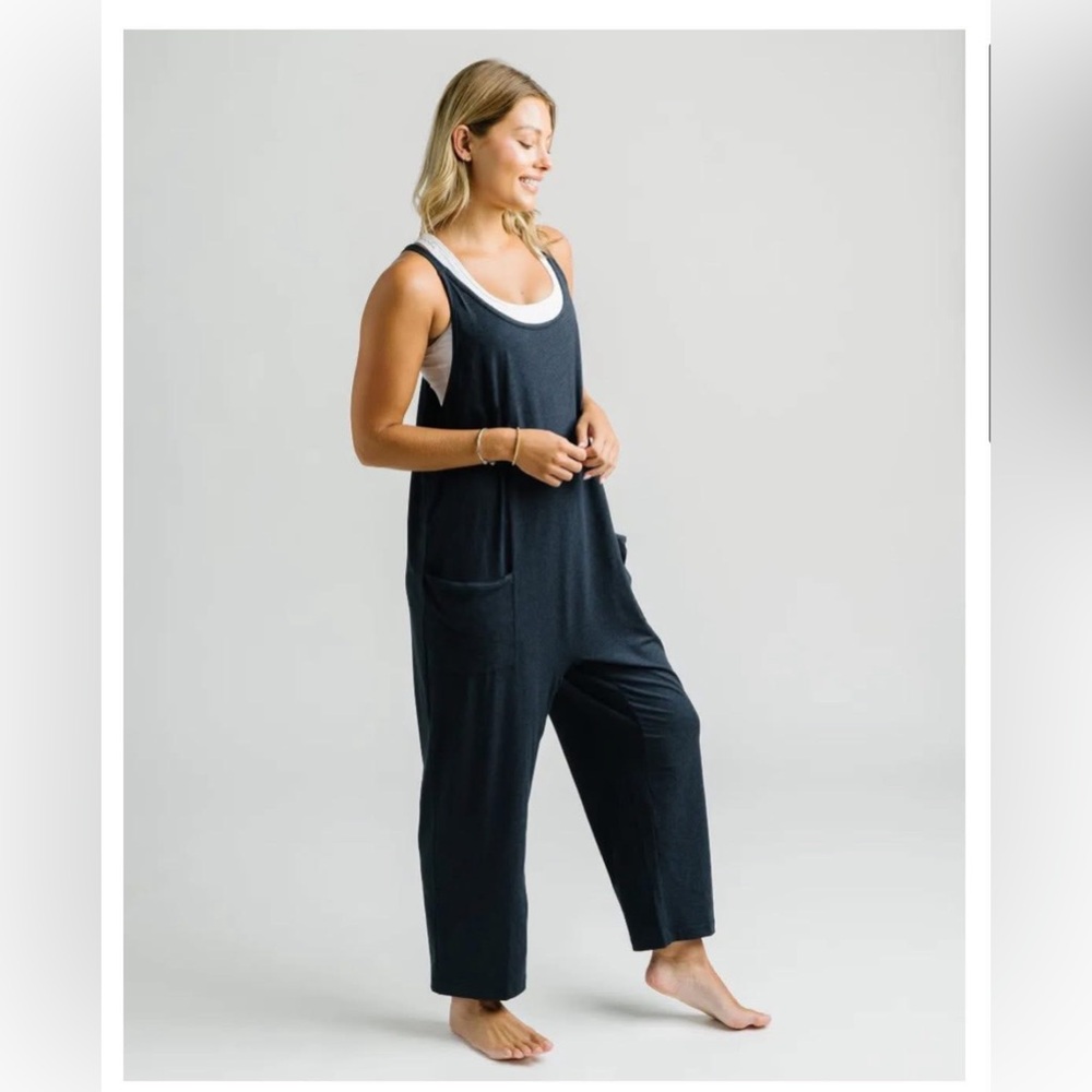NWT Zyia Navy Newport Downtime Jumpsuit RC - Picture 3 of 4
